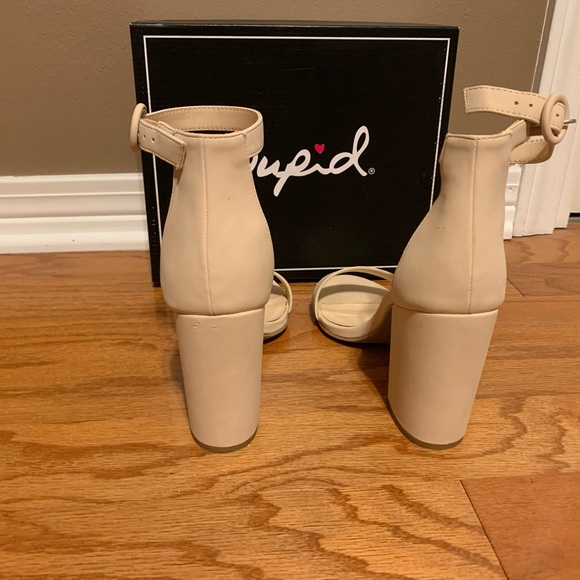 Qupid Lake Strappy Heels - Picture 3 of 6